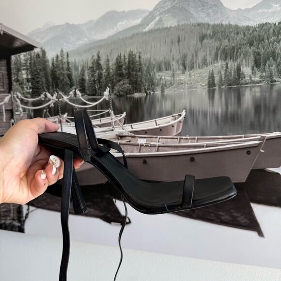 Raye black lace up heels - Picture 5 of 9